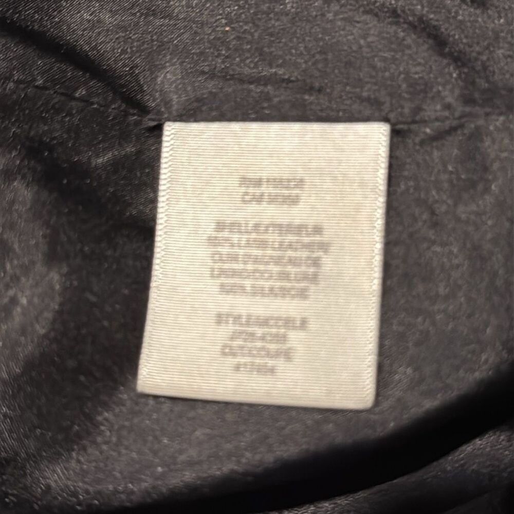 JOIE Ailey Black Lamb Leather Skin Moto Jacket Size Small - Picture 11 of 16
